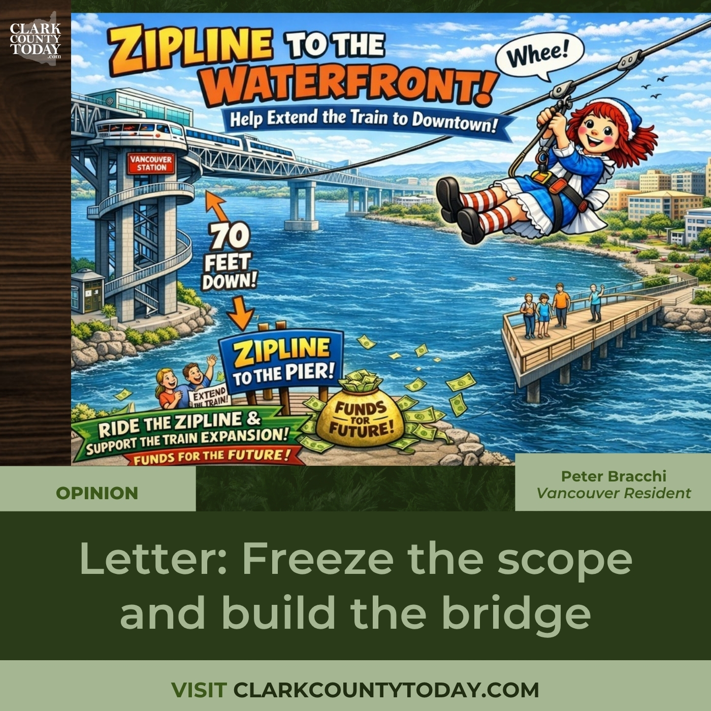 Vancouver Resident: Freeze Bridge Scope, Start Building